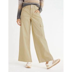 NWT Women's Wide Leg Corduroy Cargo Pants, 30" Inseam, Size: 12
